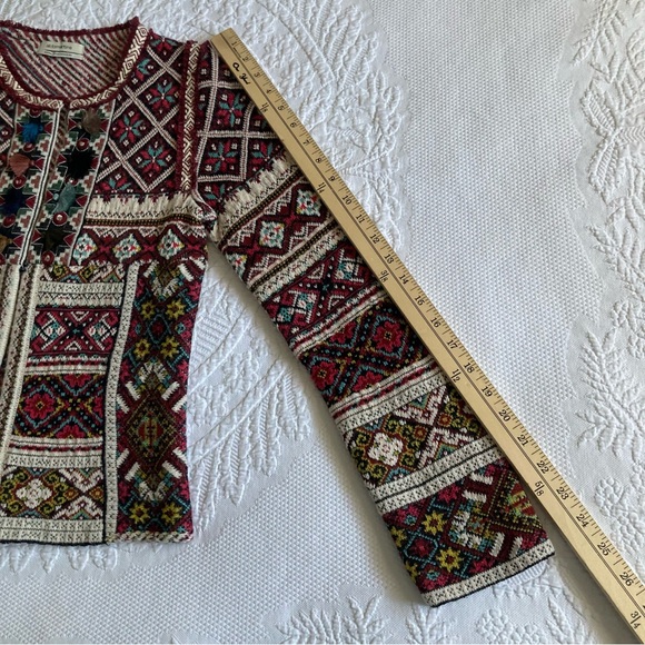 Aldomartins Inverness cardigan sweater jacket boho artsy size XS - Picture 6 of 13